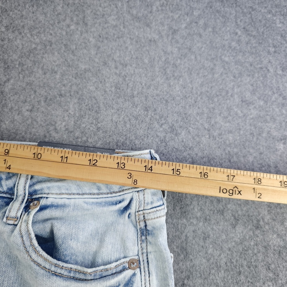 American Eagle Dreamy Drape Baggy Wide Leg Jeans Women's 2 Light Wash NWT - Picture 5 of 13